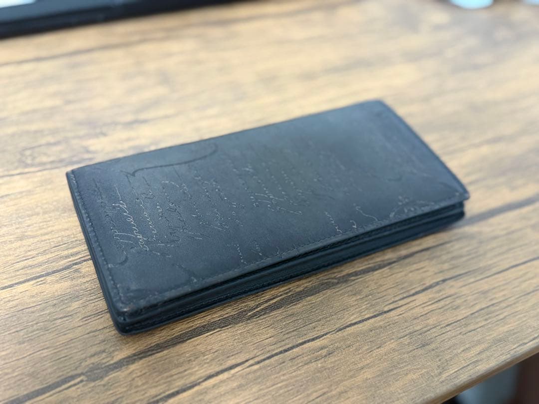 【使用歴2年】BERLUTI ブラック レザー 長財布 保存袋付き