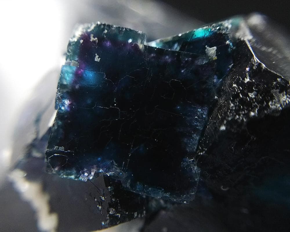 425 オコルス鉱山産 ティールブルー ブルー パープル フローライト