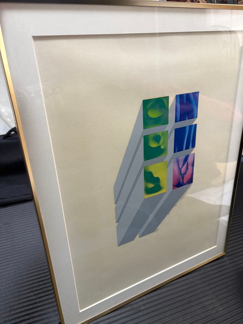 安田侃氏　本物　シルクスクリーン版画 「女」36/50 直筆サイン入り