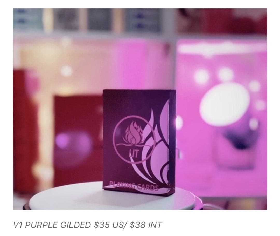 トランプ Lit playing cards v1 v2 gilded