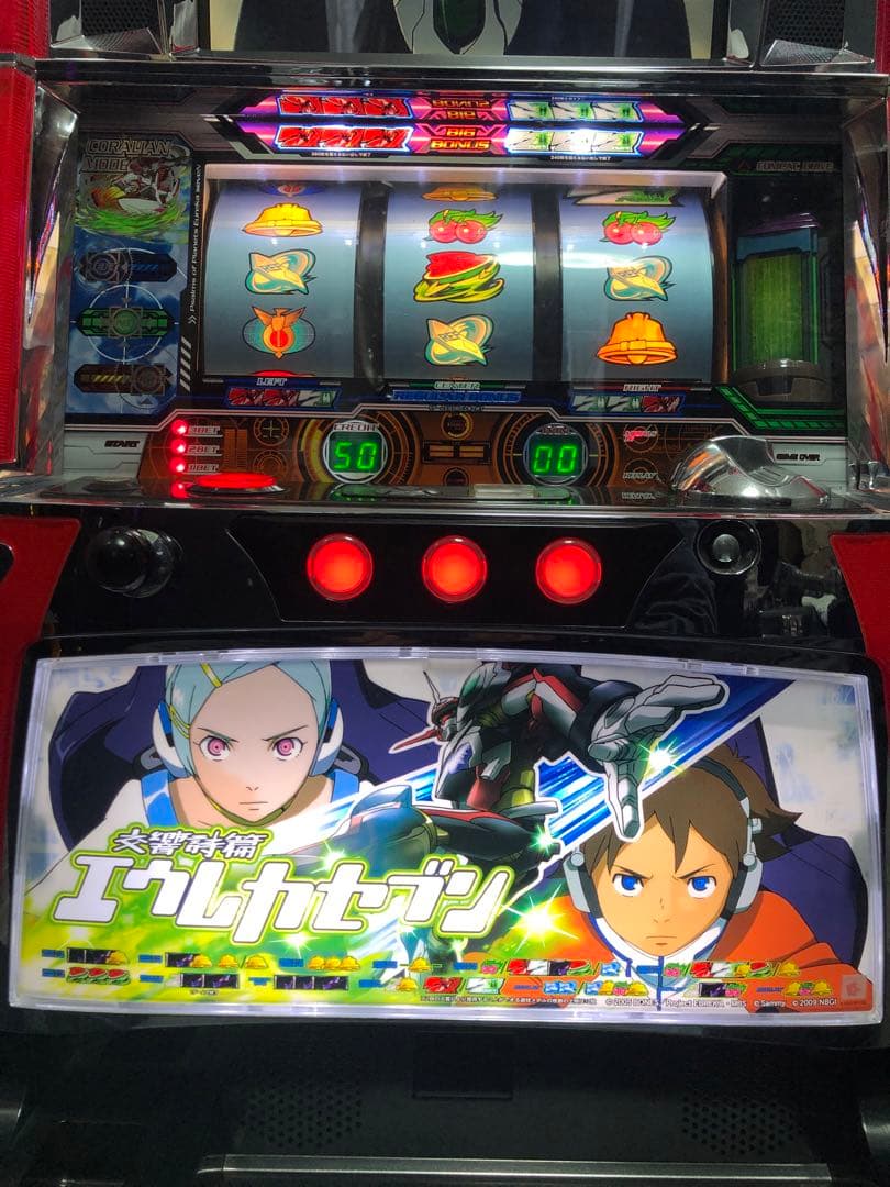 ⚠︎説明文必読⚠︎ パチスロ　エウレカセブン　パラダイス　実機+付属品(送料込)