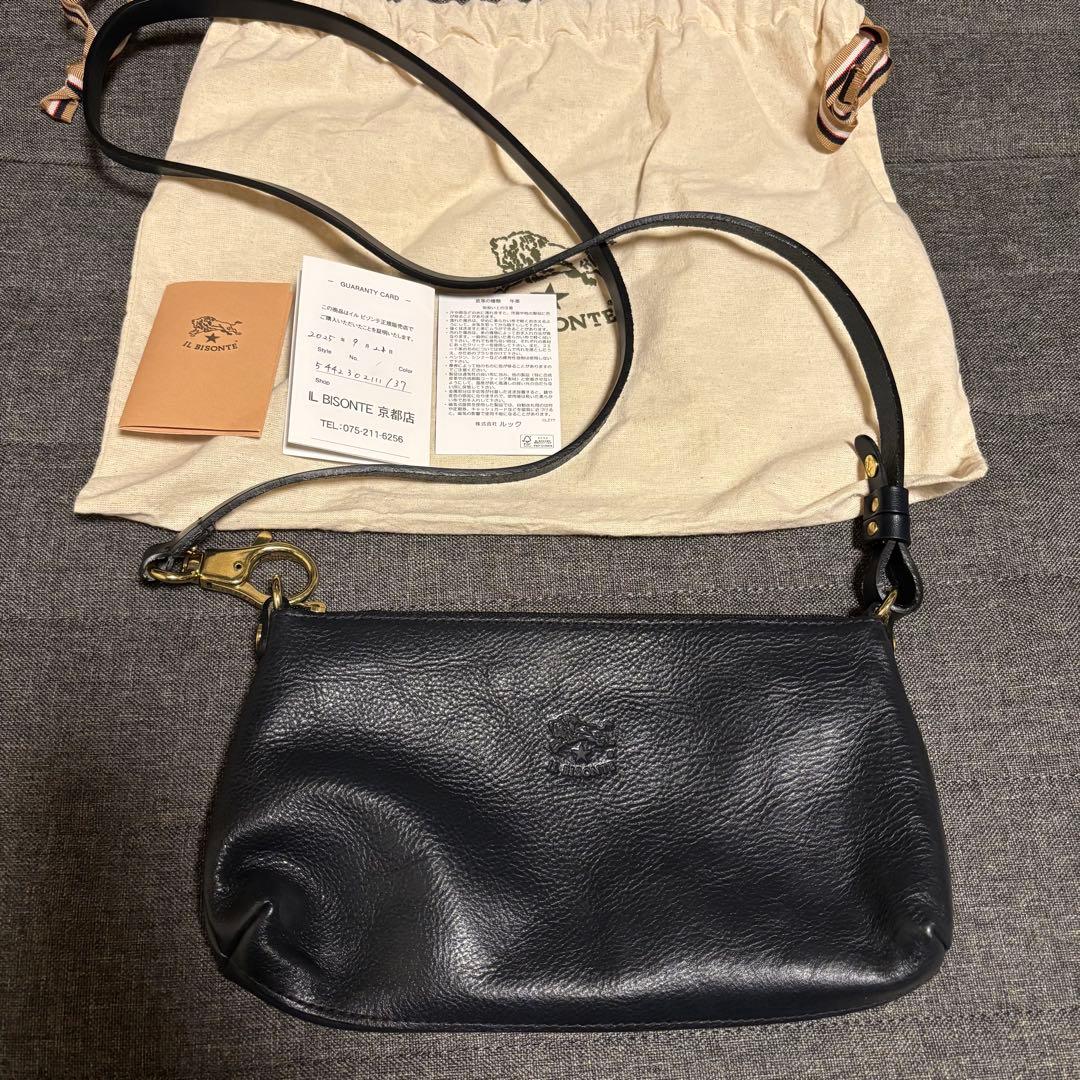 イルビゾンテ　ショルダーバッグ　ネイビー