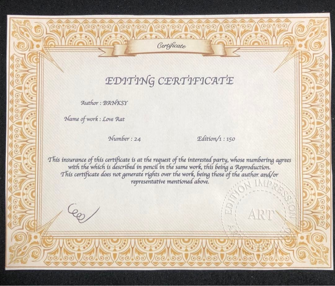 BANKSY バンクシー ラブラット LOVE RAT