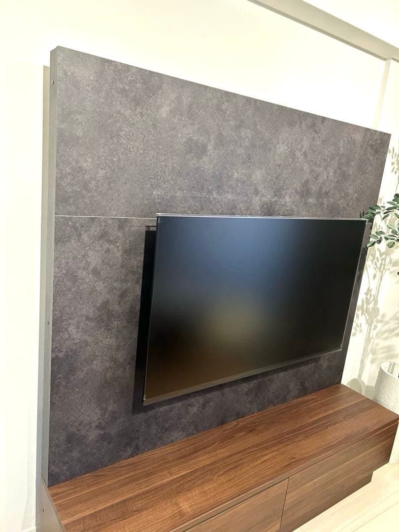 賃貸設置可能 壁掛け金具付 Pamouna テレビボード 幅160cm