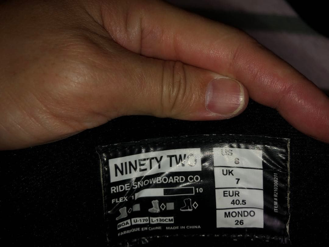 ★希少品★RIDE THE 92 NINETY TWO スノーボードブーツ 26