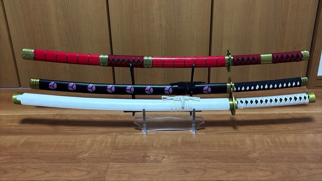 ワンピース　三代鬼徹　黒刀秋水　和道一文字　金属製　模造刀