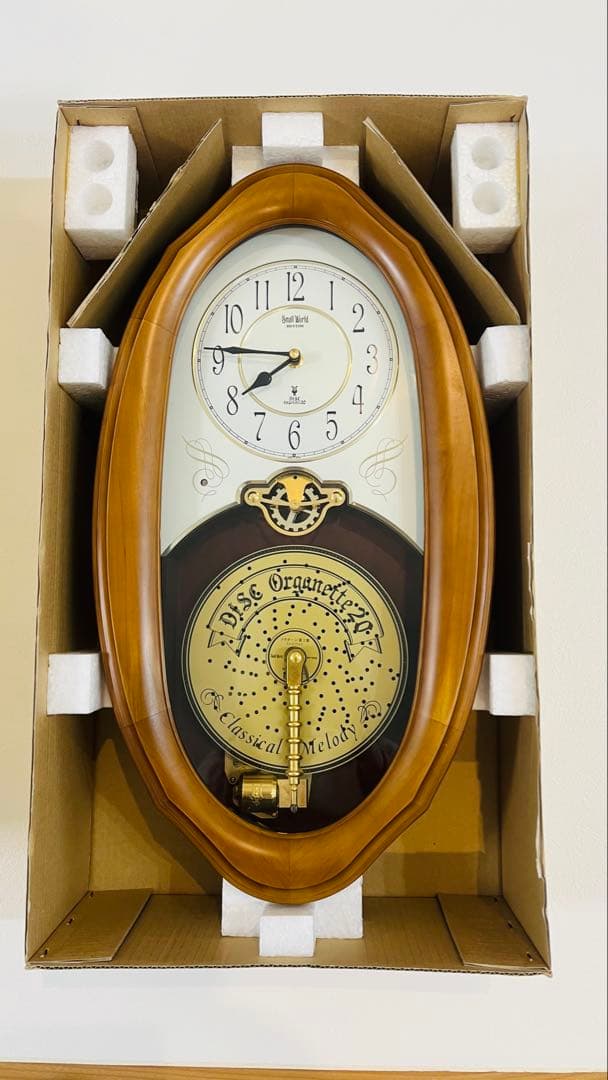 【新品】超レアオルガニートM729 壁掛時計ディスクオルゴール6枚付きお譲ります