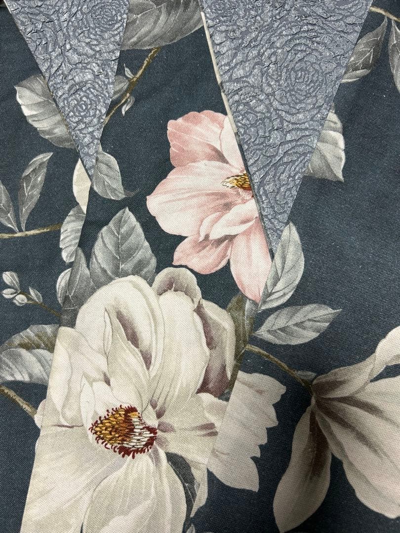 大人の兵児帯、木蓮柄、syamacchiです