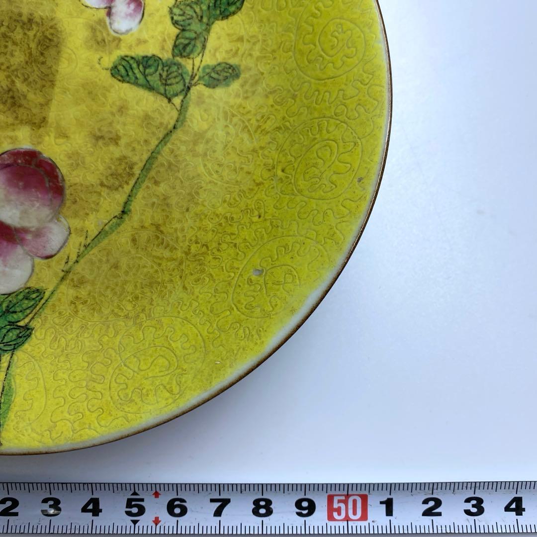 中国清時代　十錦手花図中皿　直径15.3㎝　東Y7-0331☆2Fタルチ
