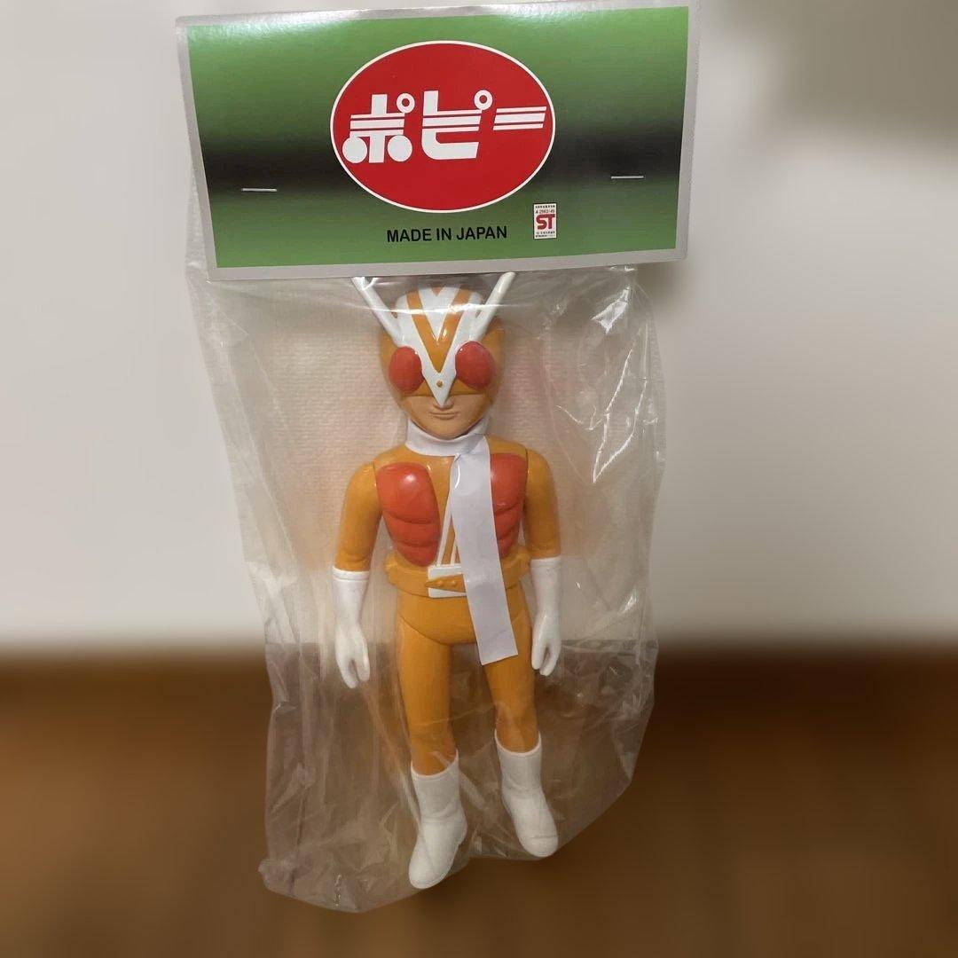 （未開封）ライダーマン　ソフビ　珍色　ポピー