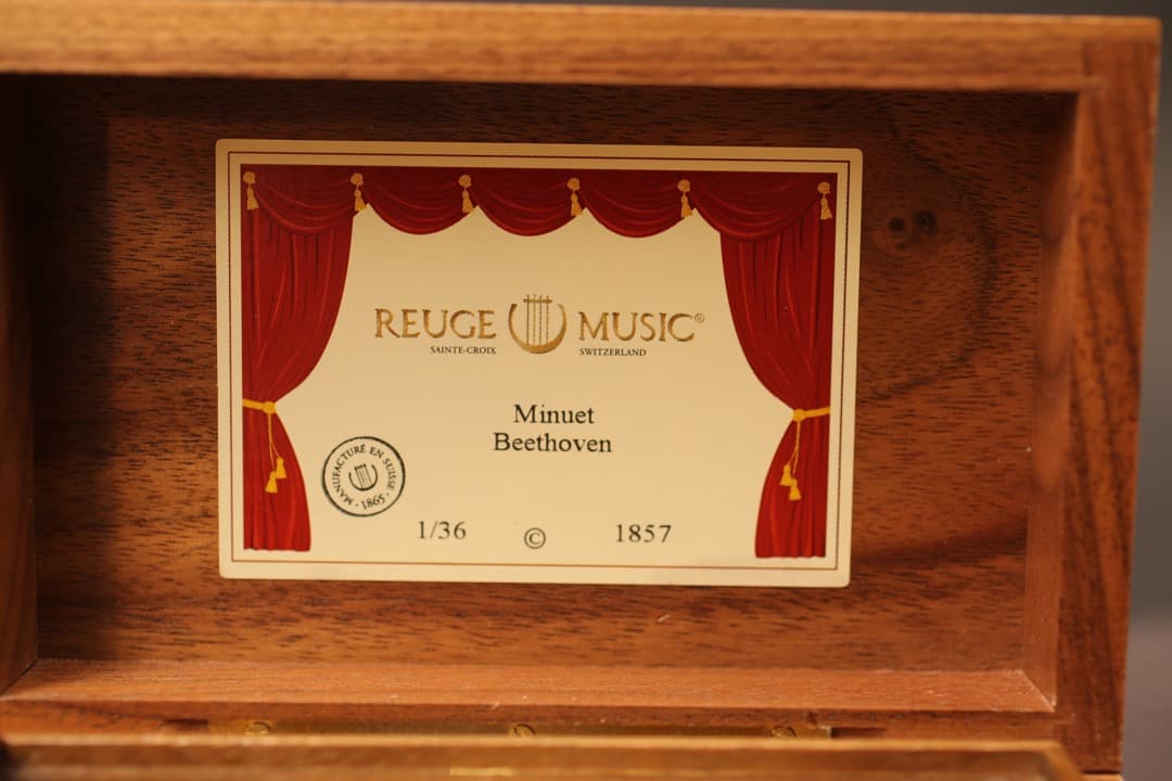 【即購入可】スイス製オルゴール／REUGE／リージュ／ベートーヴェン／メヌエット