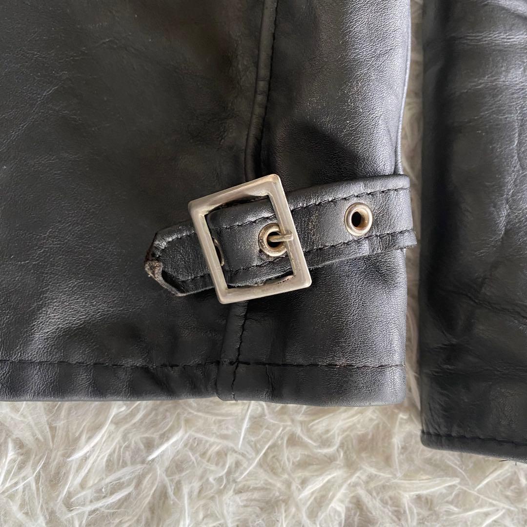 美品✨SCHOTT　641 シングルライダース　黒　38 L相当