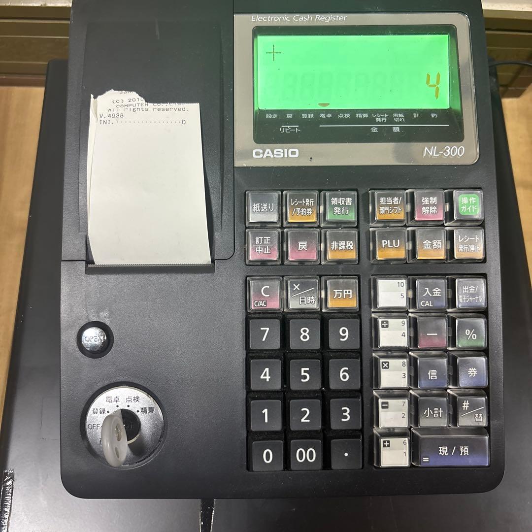CASIO カシオ　NL-300 レジ 100v カシオ計算機