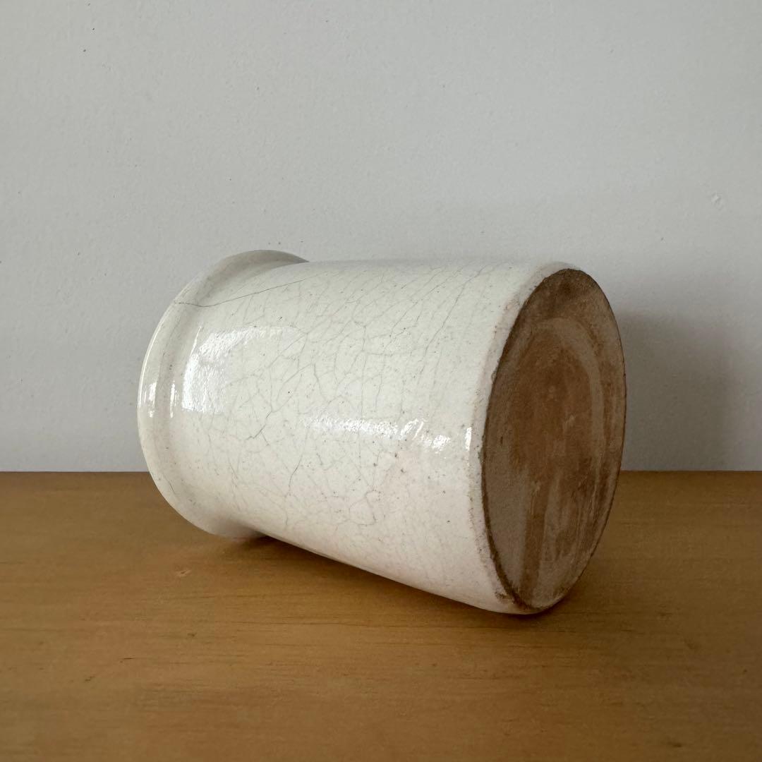 南フランス 19世紀 白錫釉ポット 民藝 古道具 アンティーク 骨董 古物