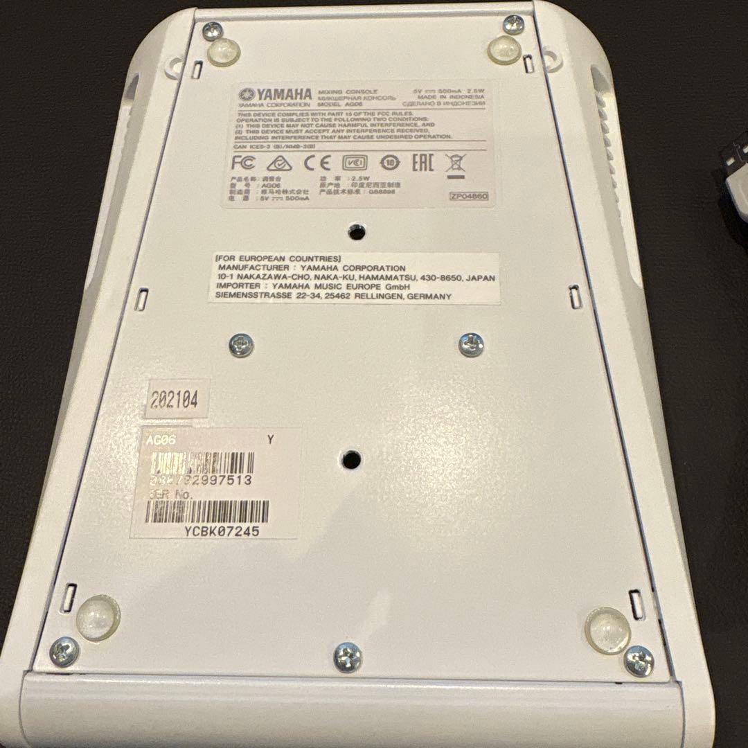 YAMAHA AG06 ミキサー 本体＋USBケーブルのみ