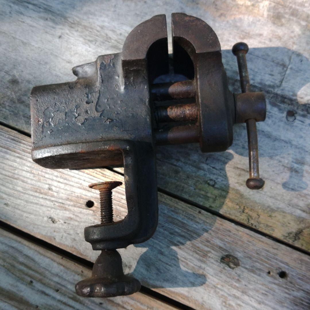 昭和レトロ　万力と滑車