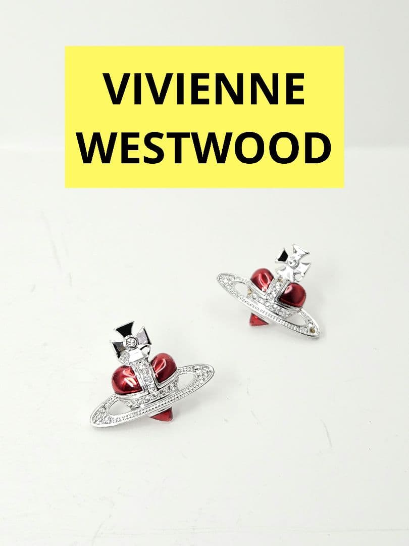 VIVIENNE WESTWOOD ディアマンテハートオーブピアス(両耳)