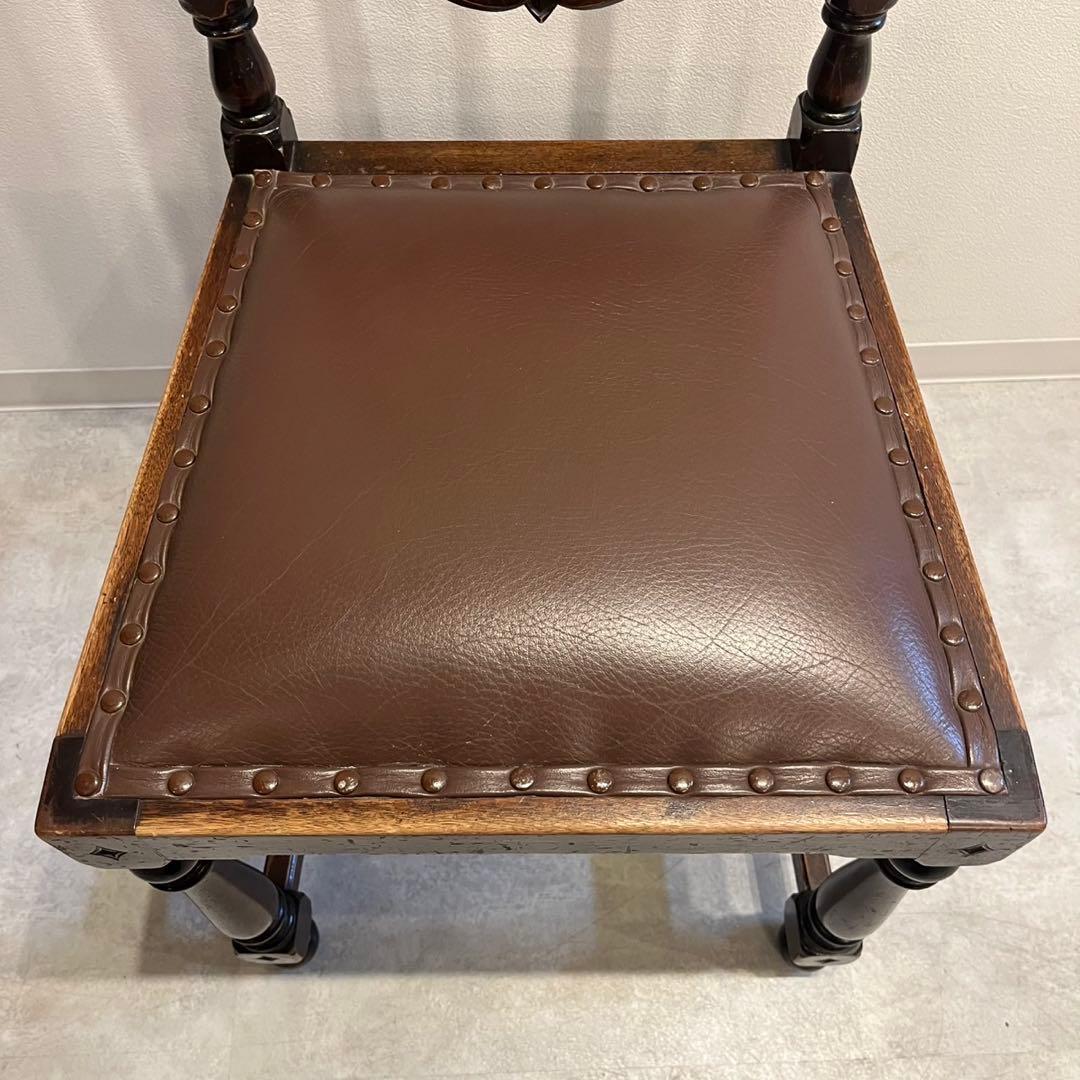 ハイバックチェアダイニングチェア　イギリス　アンティーク