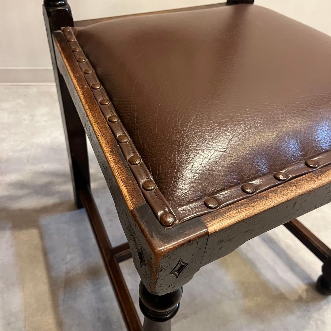 ハイバックチェアダイニングチェア　イギリス　アンティーク