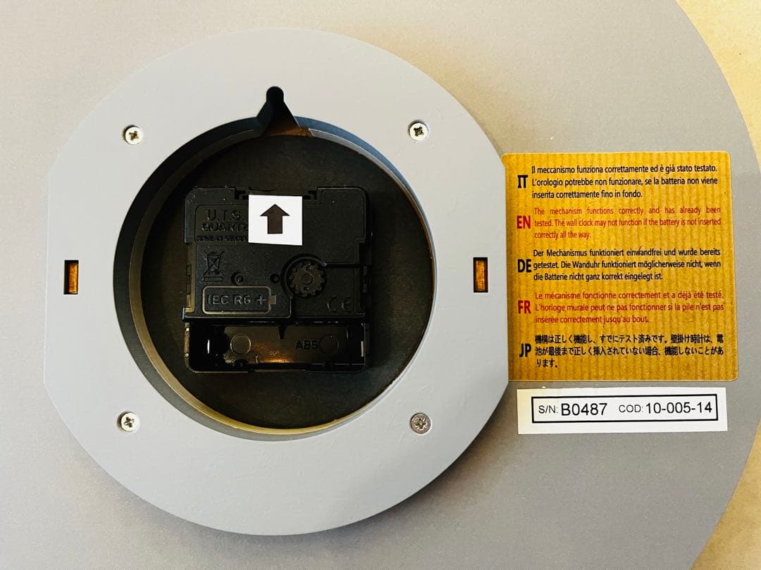 イタリア製　壁掛け時計