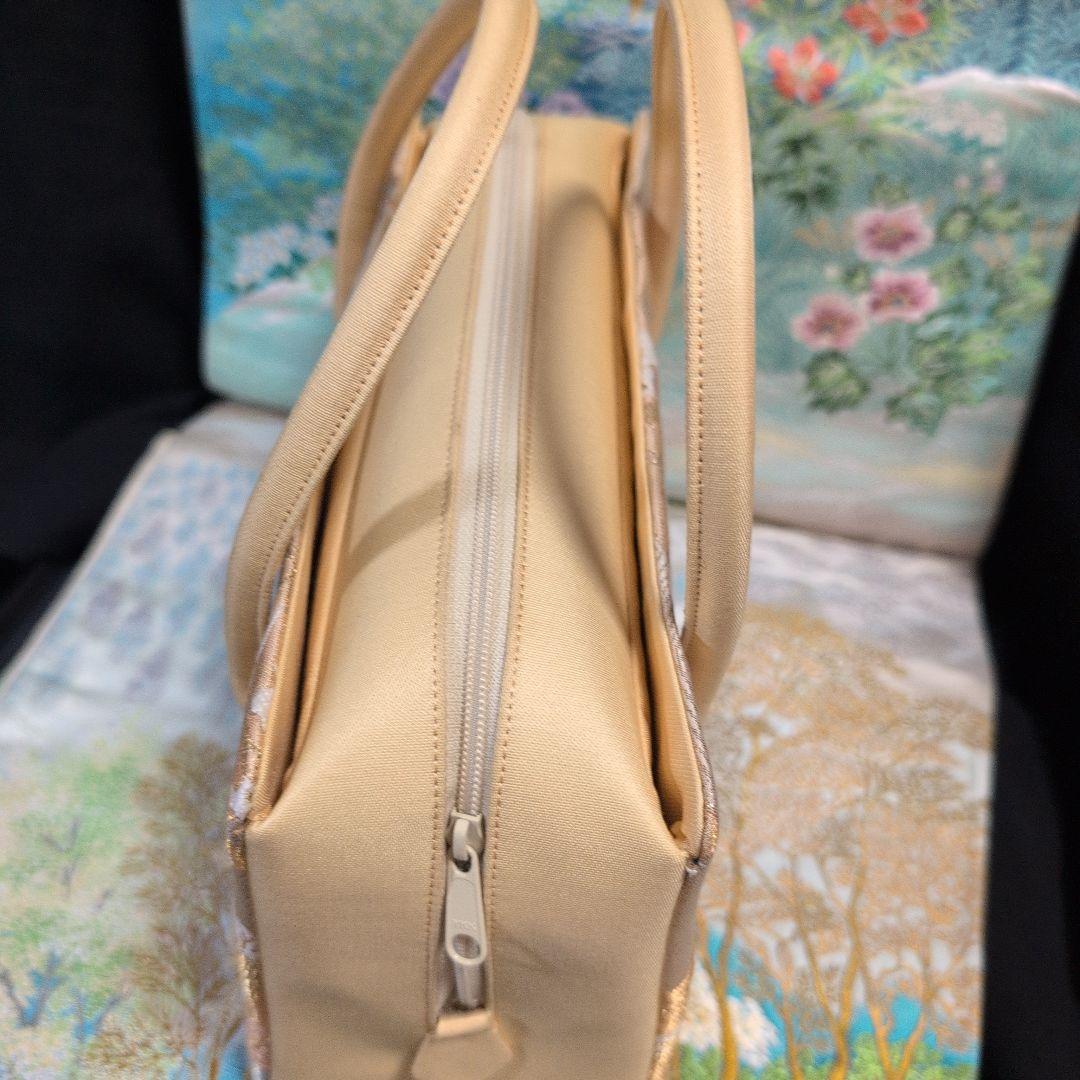 利休バック　和装用バッグ 金色とピンクのグラデーション　美品