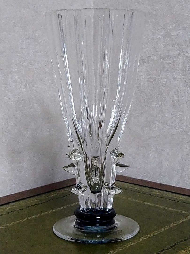 スガハラガラス・フラワーベース・トロフィー・花瓶・杯・スガハラ（Sghr）