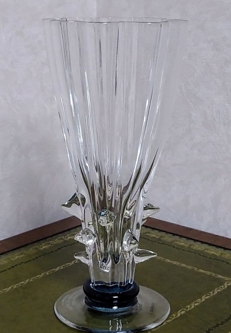 スガハラガラス・フラワーベース・トロフィー・花瓶・杯・スガハラ（Sghr）