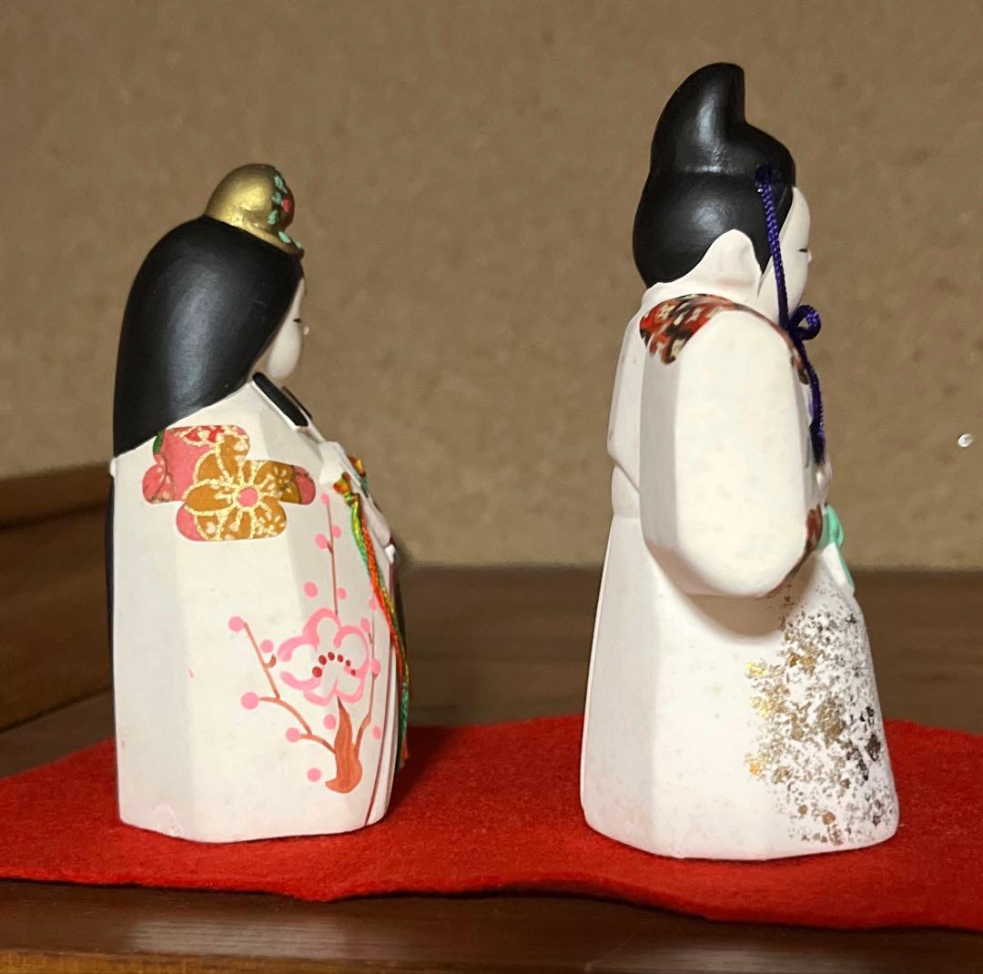 京の人形工房　豆雛　陶器　雛人形　立ち雛