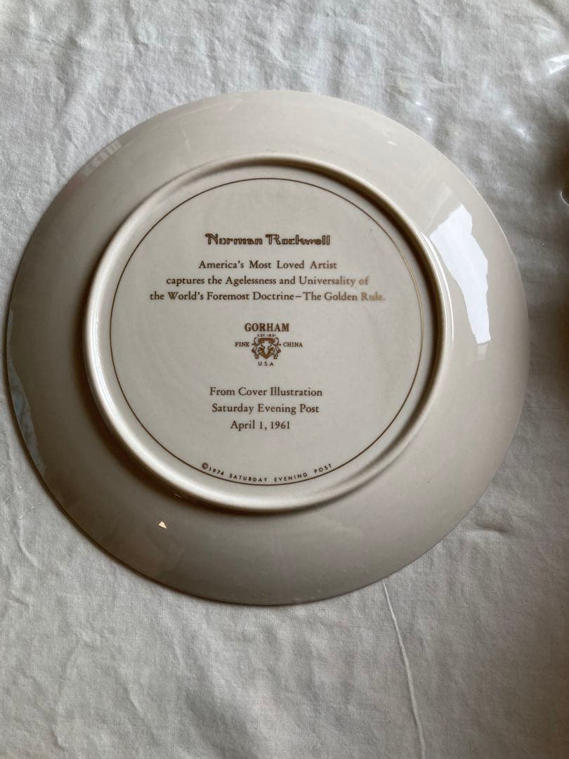レア⭐︎ノーマンロックウェルの絵皿