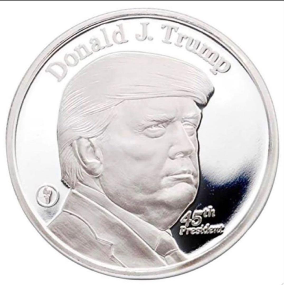 【2セット販売】新品　1 トロイ・オズ .999 純銀メダル ドナルド・トランプ