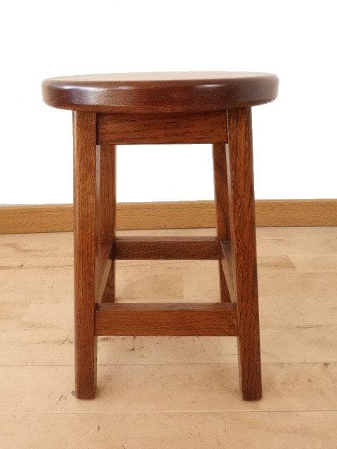 北海道手作り家具　ナラ材　スツールA　勇峰工芸（新）