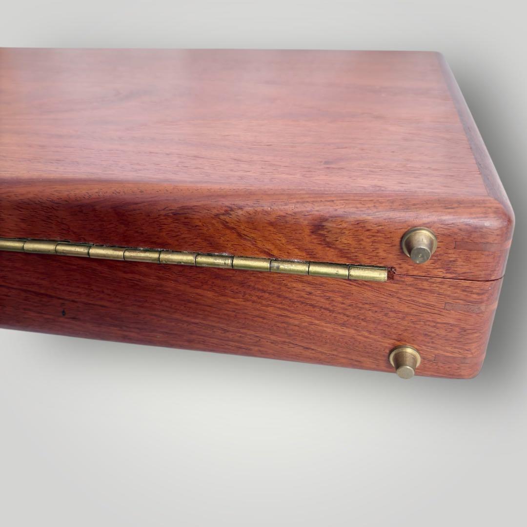 PRESTO アタッシュケース 木製 ダイヤルロック式 ブラウン ビジネス