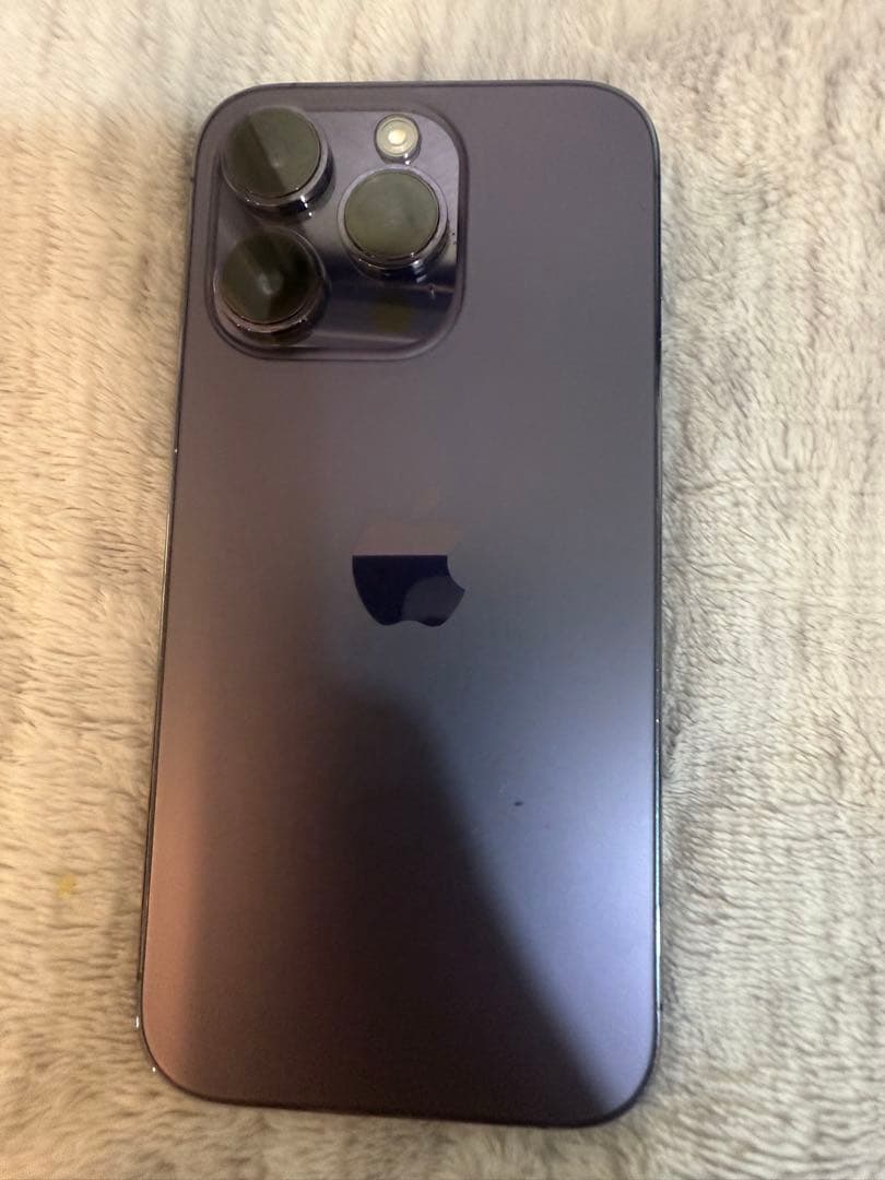 iPhone 14 Pro 1TB ディープパープル 画面ヒビあり 動作良好