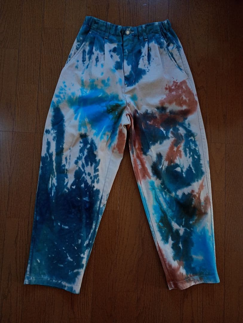 ambergleam/アンバーグリーム/タイダイフィットチノパンツ