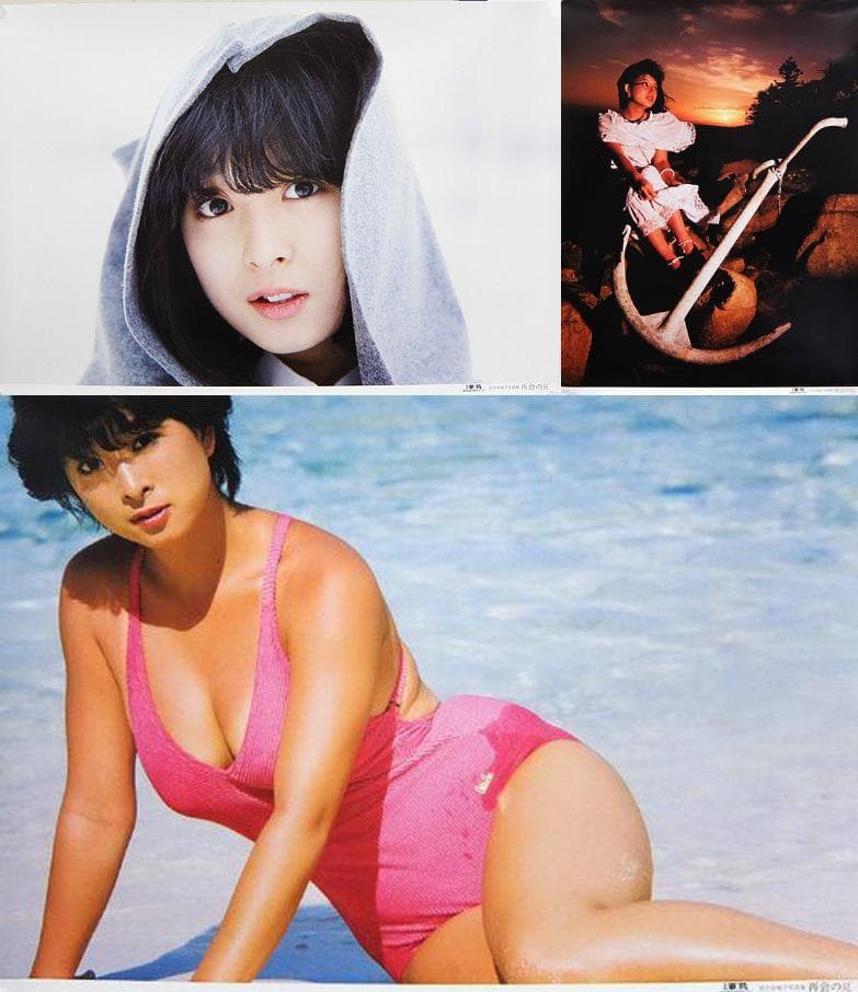 新品３枚❤️河合奈保子セット★特典ポスター★再会の夏★全国1000枚限定品コンプ