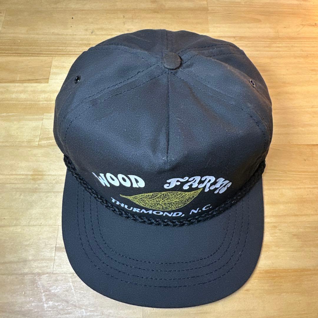 希少 USA製 80s 90sデッドストック ロープ キャップ 企業ロゴ