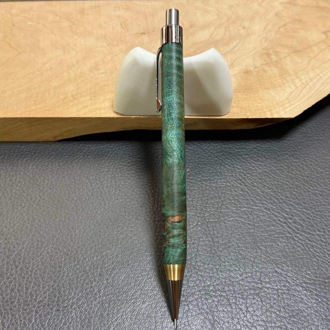 152楓瘤スタビ　木製シャーペン　強低重心　真鍮