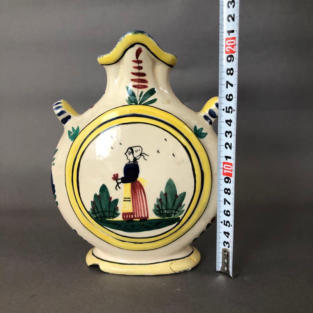 フランス陶器　アンティーク 花瓶