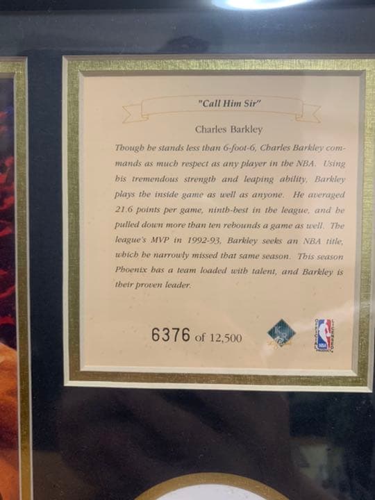 NBA 超貴重 バークレー シリアルナンバー入り Limited edition