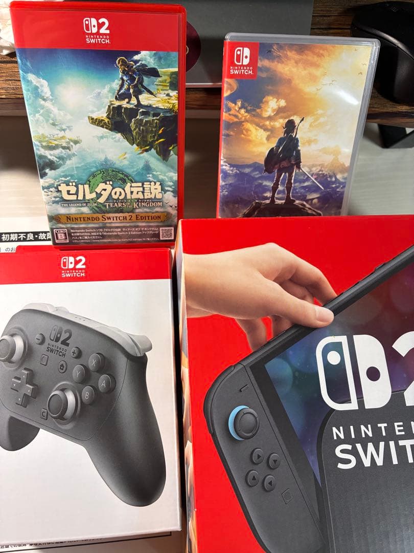 Nintendo Switch 本体 ゼルダゲーム2本付き