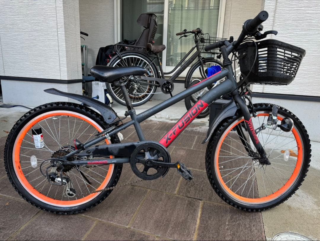 X-Fusion キッズバイク 22インチ グレー/オレンジ