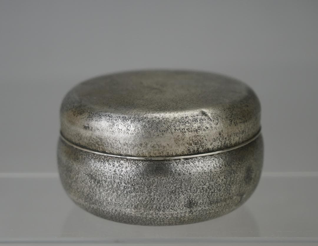 中川浄益　在銘 　南鐐ヤンポ　菓子器 60ｇ 茶道具