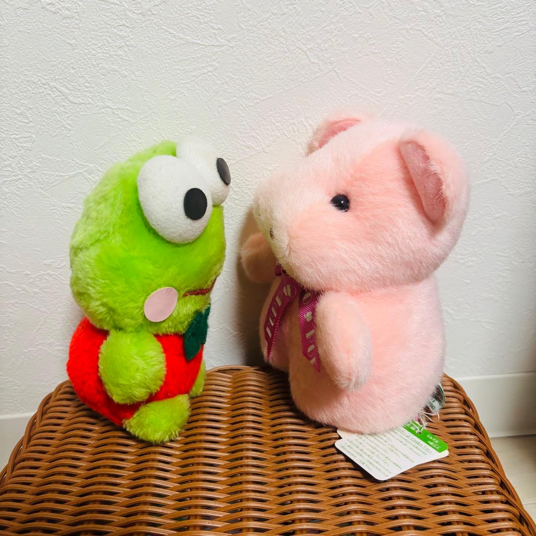 ぬいぐるみ　カバ　TAKENOKO けろっぴ　ジョイフルメイト　すあだ　ぶた