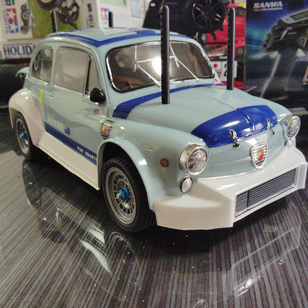 タミヤ 1/10 フィアットアバルト オプション 多数サンワMX 6プロポ付格安
