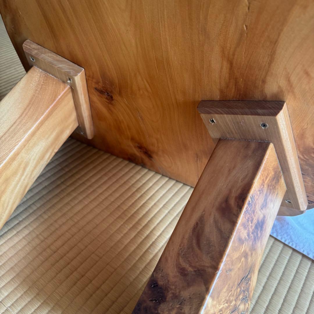 定価56万　極上★天然木　無垢　リビング　ロー　テーブル　　良質木目