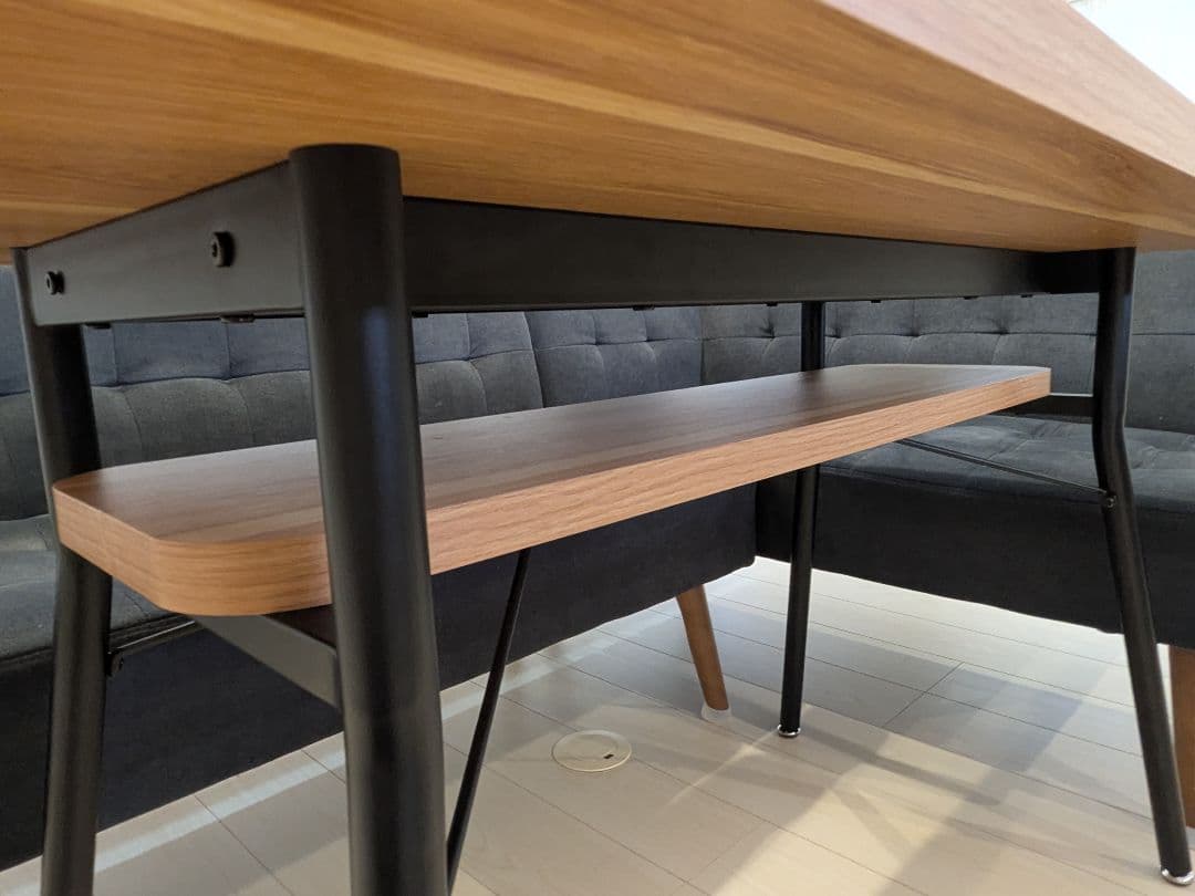 【naaa】　mild　L字　ダイニングセット　ダイニングテーブル