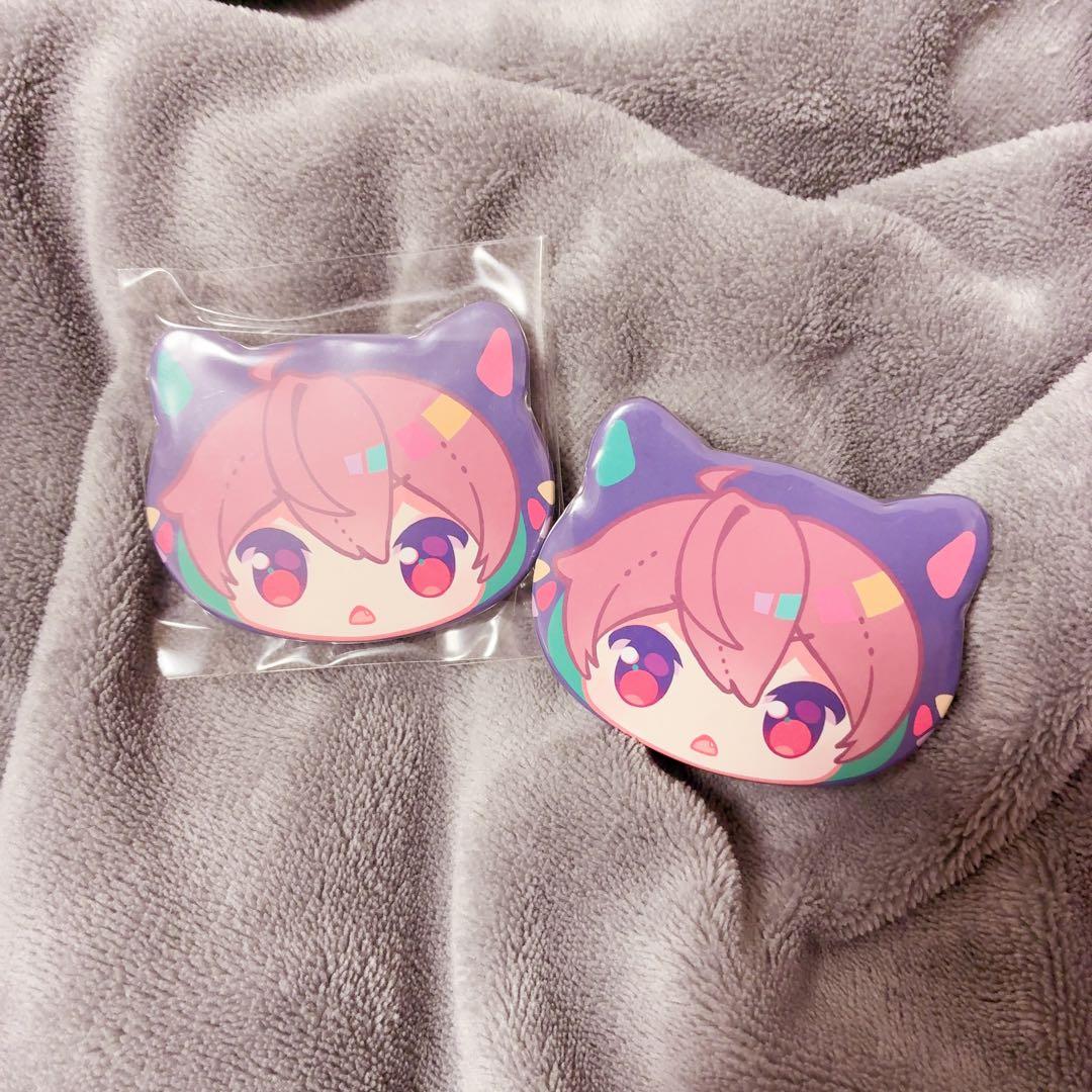 超学生 ネコ耳SU→PANDA 缶バッジ