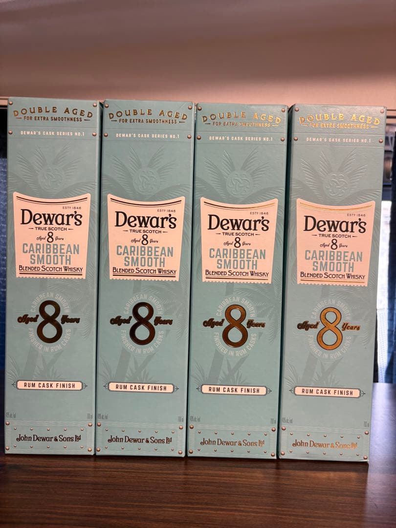 デュワーズ　カリビアンスムース　8年　4本セット