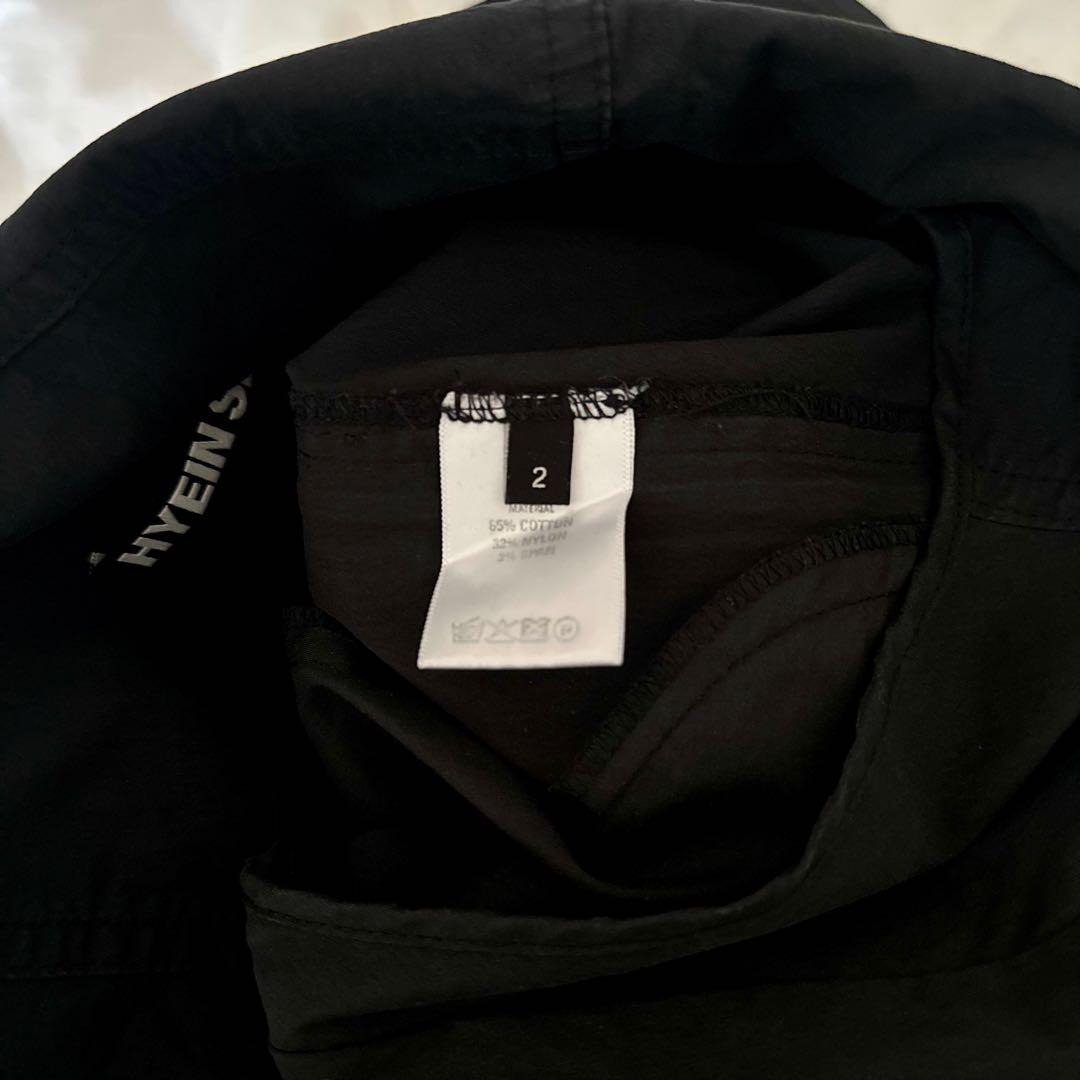 【HYEIN SEOヘインソ】ハイウエストパンツ BLK2