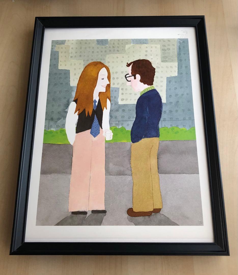 PK額装品 和田誠 アニーホール ダイアンキートン 映画 A3額入 非売品